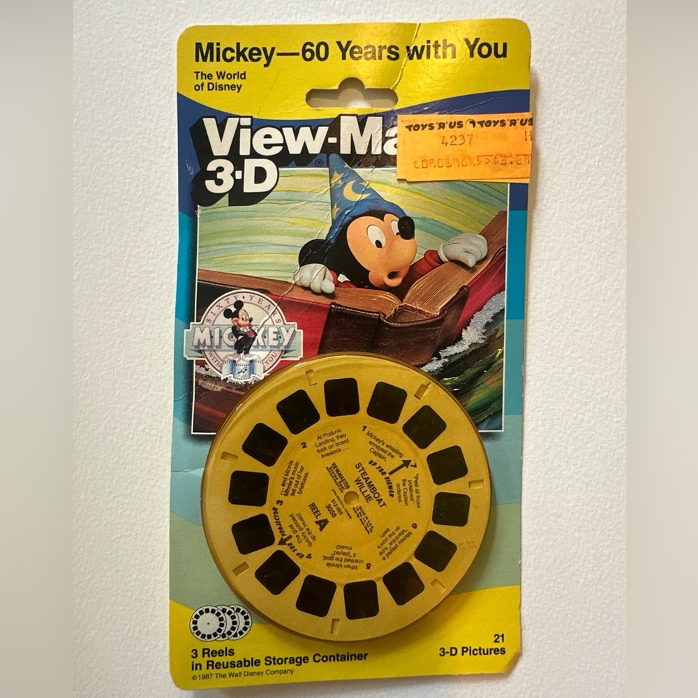 1988 Tyco View Master 3D Disney Mickey - 60 Years With You Reels 3058 New Sealed